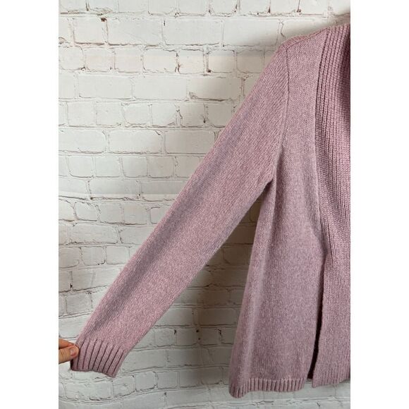 SOFT SURROUNDINGS alpaca wool blend pastel pink knit sweater pullover size S - Picture 5 of 8